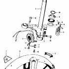 CT90K1 Steering stem @ front fender @ horn