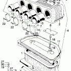 CB750K0 Air cleaner case @ element