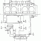 CB750K0 Bolt @ washer (upper crankcase)