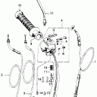 CB750K0 Right handle switch @ cable