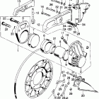 CB750K0 Front brake caliper @ disc