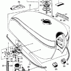 CB750K0 Fuel tank @ fuel valve