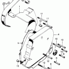 CB750K0 Transmission cover @ rear cover