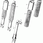 CL175K3 Cb / cl175 rear shock absorber