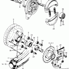 CL175K3 Cb / cl175 rear wheel