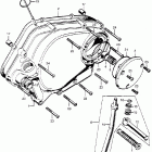 CL175K3 Right crankcase cover  @ kick starter