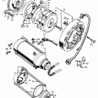 CB450K1 Alternator @ starter motor