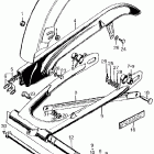 CB450K1 Rear fender @ swingarm