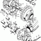 CB450K1 Rear wheel @ rear brake