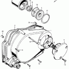 CB450K1 Right crankcase cover  @ oilfilter