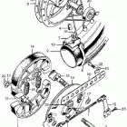 CB450K1 Переднее колесо