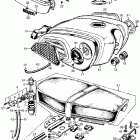 CB450K1 Fuel tank @ seat