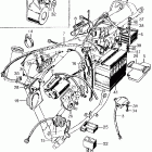 CB450K1 Wire harness @ battery