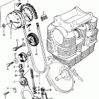 CL125A Cam chain @ cam chain tensioner