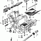CL125A Lower crankcase @ kick starter
