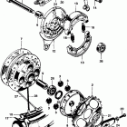 CL125A Заднее колесо