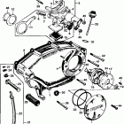 CL125A Right crankcase cover  @ oilpump