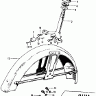 CL125A Steering stem @ front fender