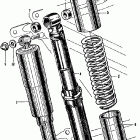 CL160 Cb / cl160 rear shock absorber