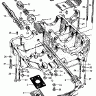 CL160 Lower crankcase @ kick starter