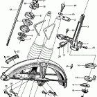 CL160 Cb / cl160 steering stem @ front fender