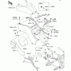 Brute Force 650 4x4 (KVF650-DAF) Боковые обтекатели