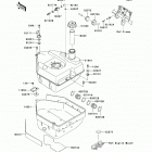Brute Force 750 4x4i (KVF750-FAF) ТОПЛИВНЫЙ БАК