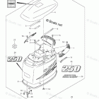 DF 250TXXK9 Engine Cover (DF250)(Model:10-)