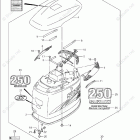 DF 250TXXK9 Engine Cover (DF250S)(Model:08-09)