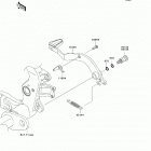 KFX450R (KSF450-B9F) Педаль тормоза