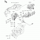 KFX450R (KSF450-B9F) Фара