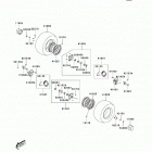 KFX90 (KSF90-A9F) Передняя ступица