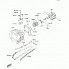 KFX90 (KSF90-A9S) Коленвал и поршни
