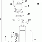 E60DTLISR Trim & tilt hydraulic assembly