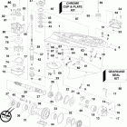 E75DSLISR Gearcase - pl, sl models