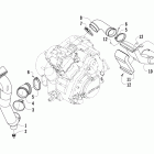 550 EFI Корпус и патрубки охлаждения