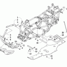 550 EFI Frame and related parts (4eusg / 4eush / 4eosg)