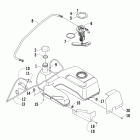 700 H1 EFI Gas tank assembly (vin: 4uf10atv5at202942 and up)