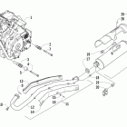 450 EFI Двигатель и глушитель
