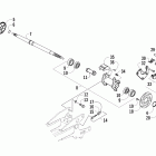 90 Utility Rear axle and brake assembly