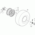 90 Utility Rear wheel assembly