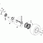 90 Utility Front wheel and brake assemblies