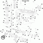 E200DSLSCA Gearcase - pl, sl models