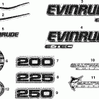 E200DCXSOC Наклейки Белая модель