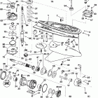 E225DHXSOC Gearcase - hl, hx  models (l type)