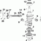 E50DPLSRC Коленчатый вал , поршни
