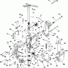 E105WPXSIF commercial, elec start, TNT, 25 in shaft Stern & swivel bracket - 105we models