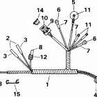 E10RL4SID 4-stroke, rope start, tiller, 20 in shaft Motor cable - te models
