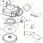E10RL4SID 4-stroke, rope start, tiller, 20 in shaft Ручной стартер