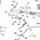 E10RL4SID 4-stroke, rope start, tiller, 20 in shaft Румпель
